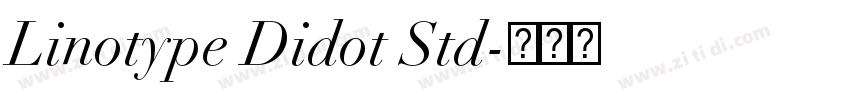 Linotype Didot Std字体转换